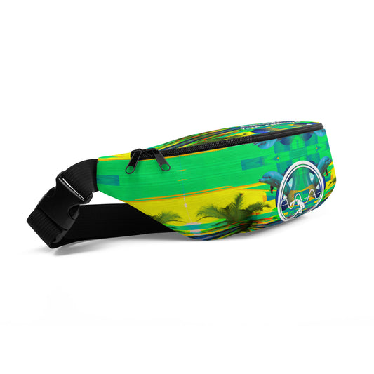 Tropical Glitch Dofflin Hoop Mirror Quad - Fanny Pack