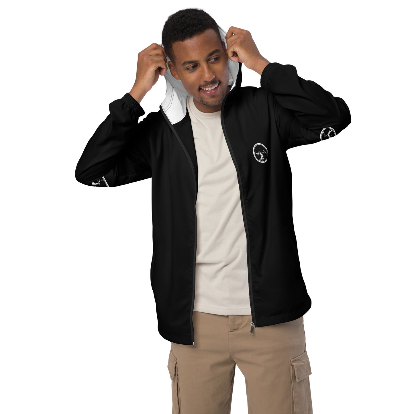 Logo Black Men’s windbreaker