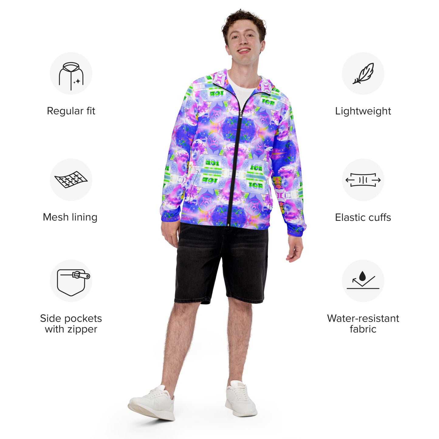 Ice Hyperwave - Unisex Windbreaker