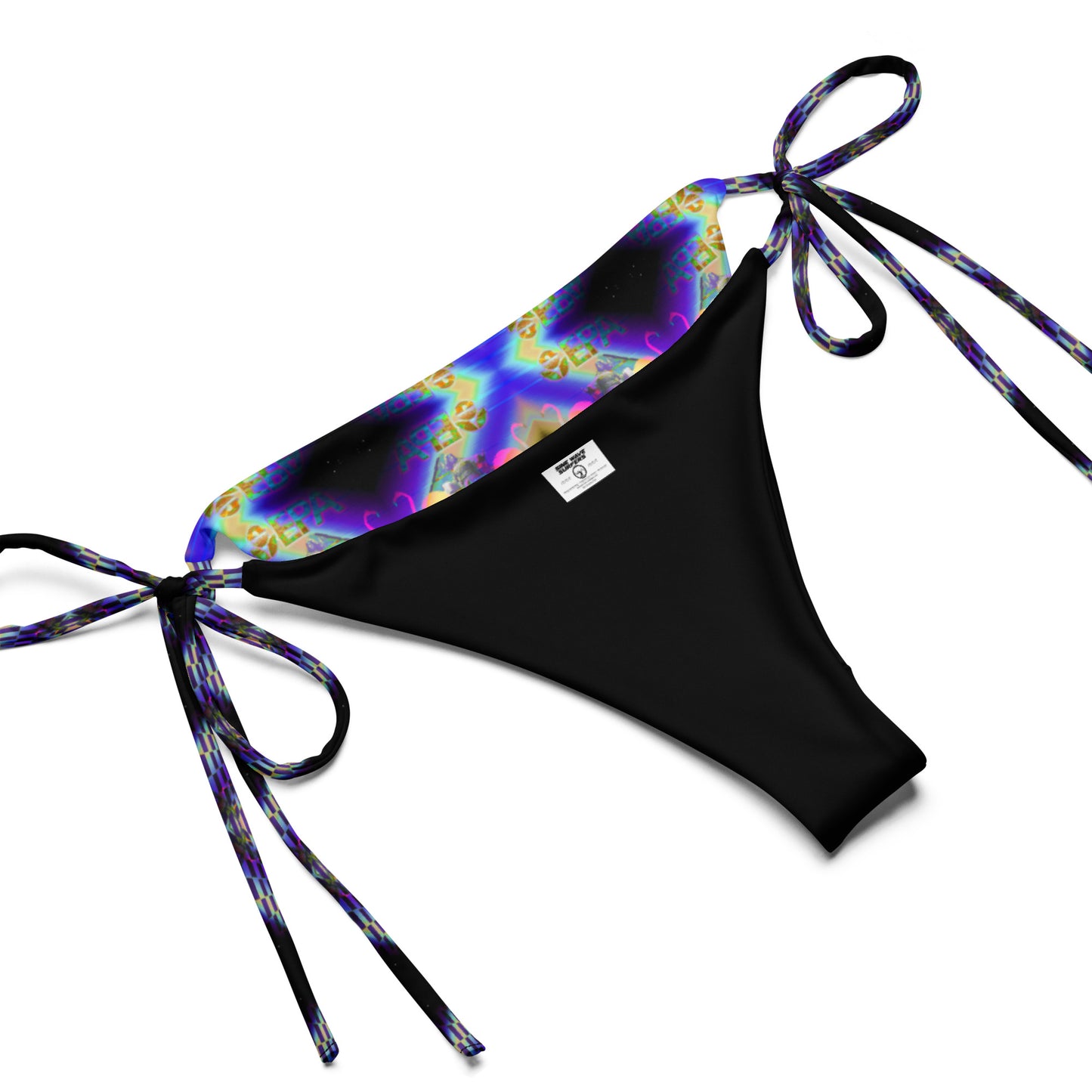 Hyperwave Flamingo - All-over print recycled string bikini