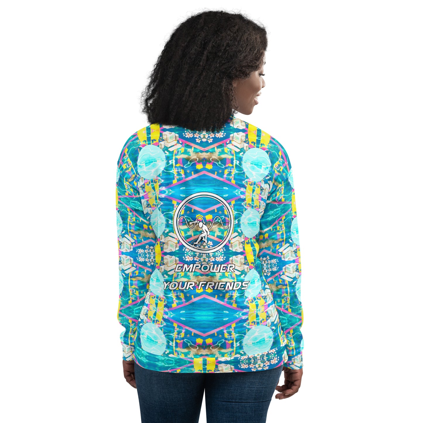 Card Blue Sun - Unisex Bomber Jacket