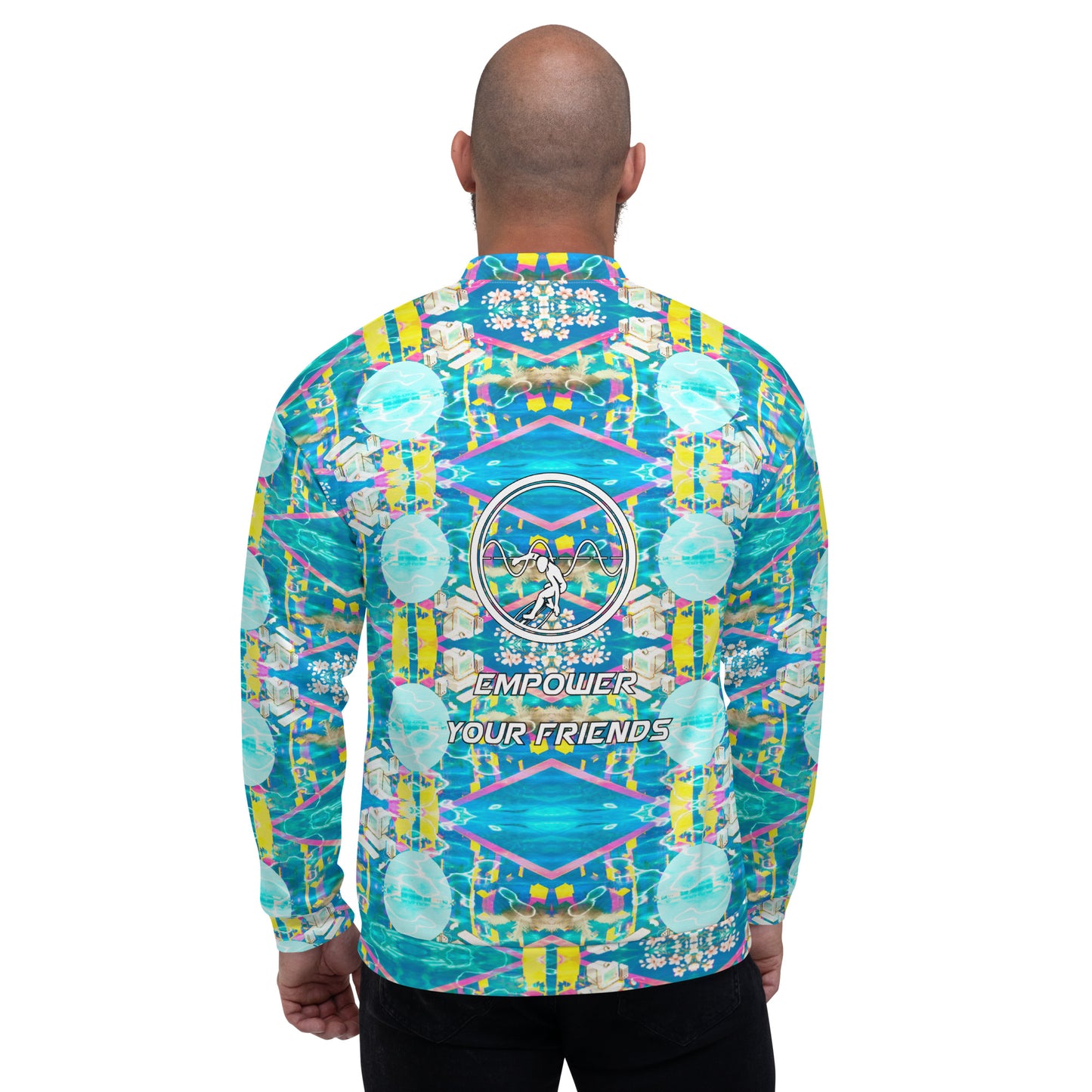 Card Blue Sun - Unisex Bomber Jacket