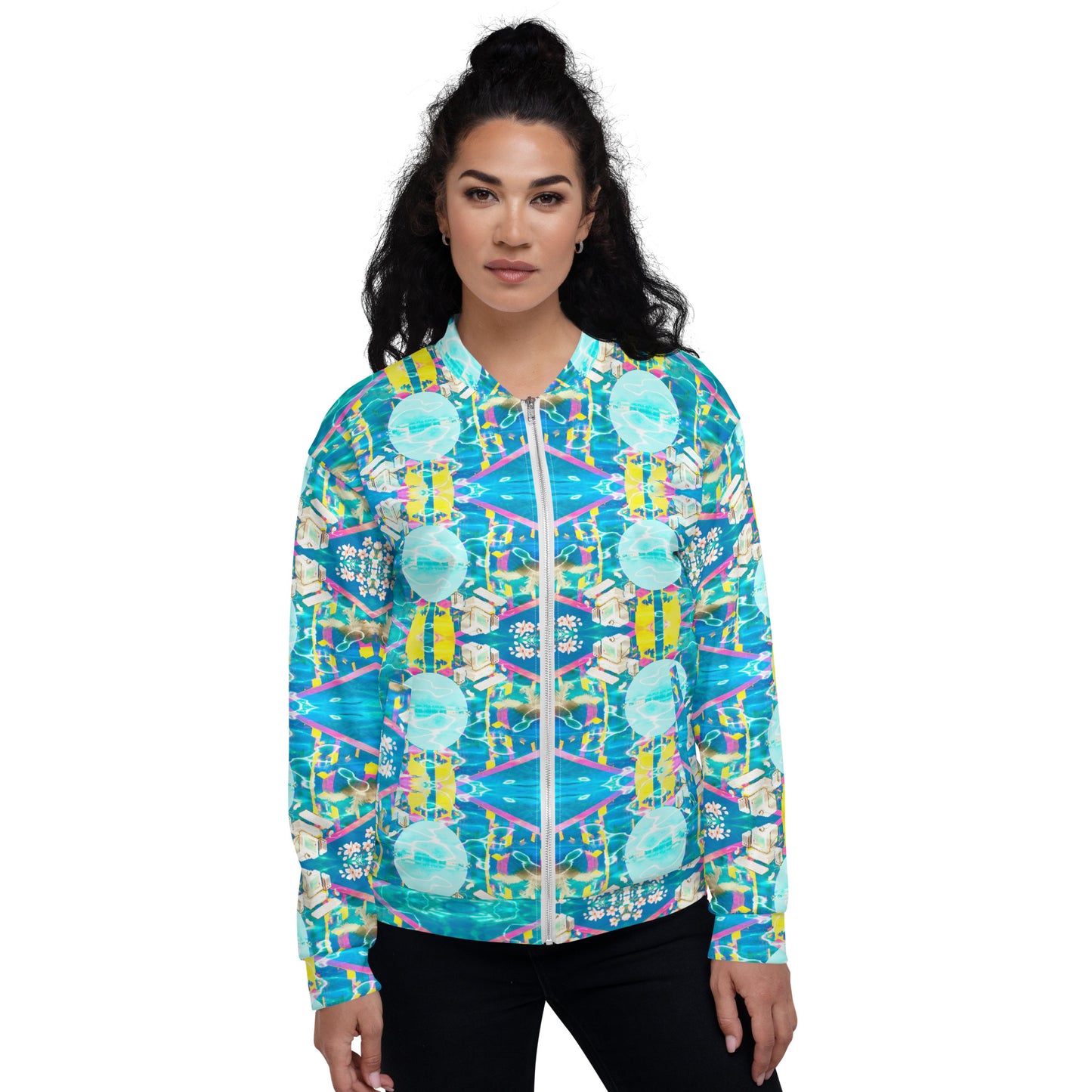 Card Blue Sun - Unisex Bomber Jacket