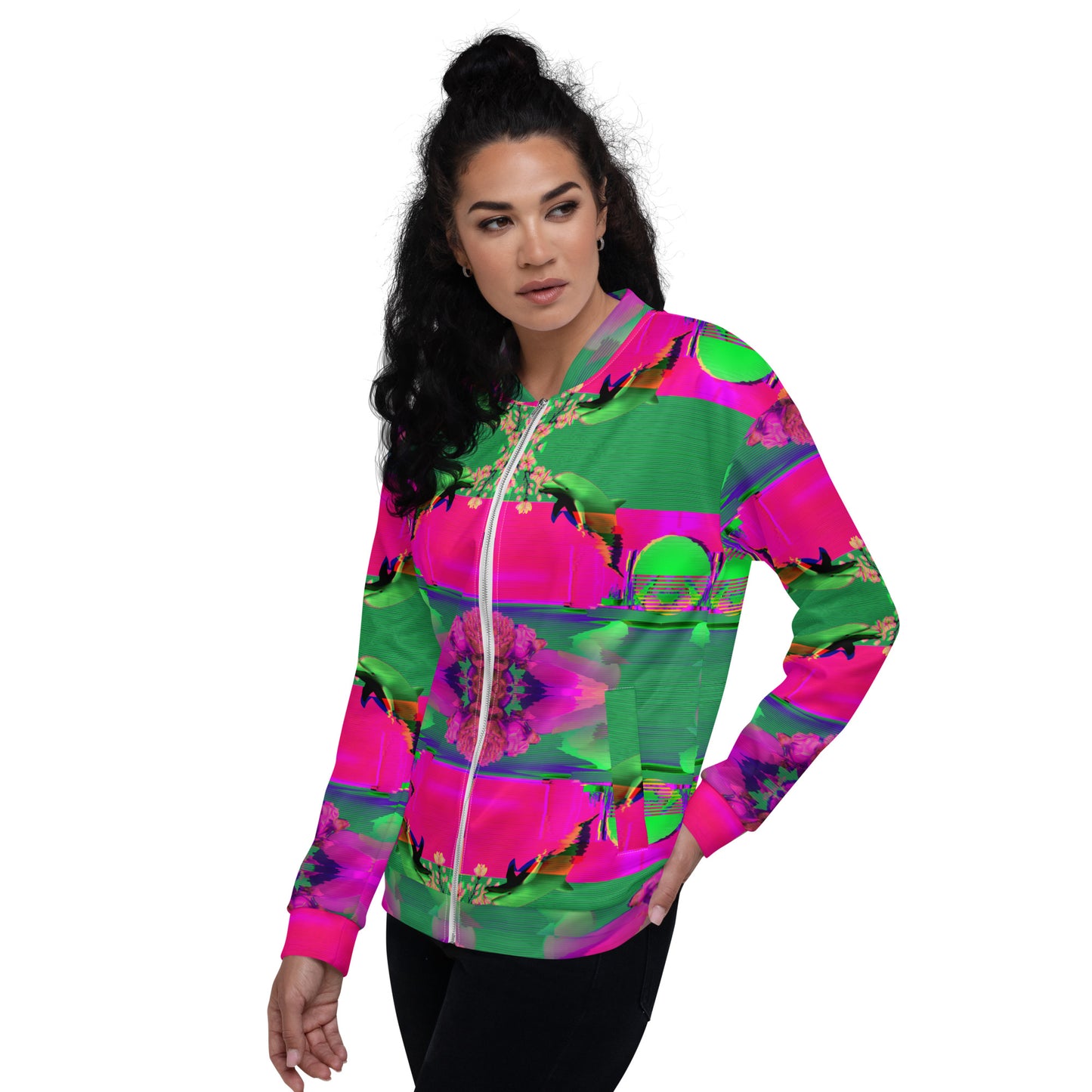 Dofflin Minimal Hyperwave - Unisex Bomber Jacket