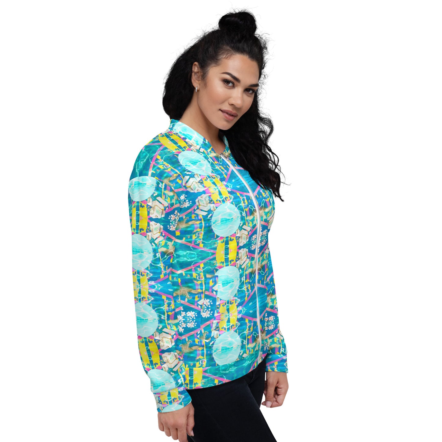 Card Blue Sun - Unisex Bomber Jacket