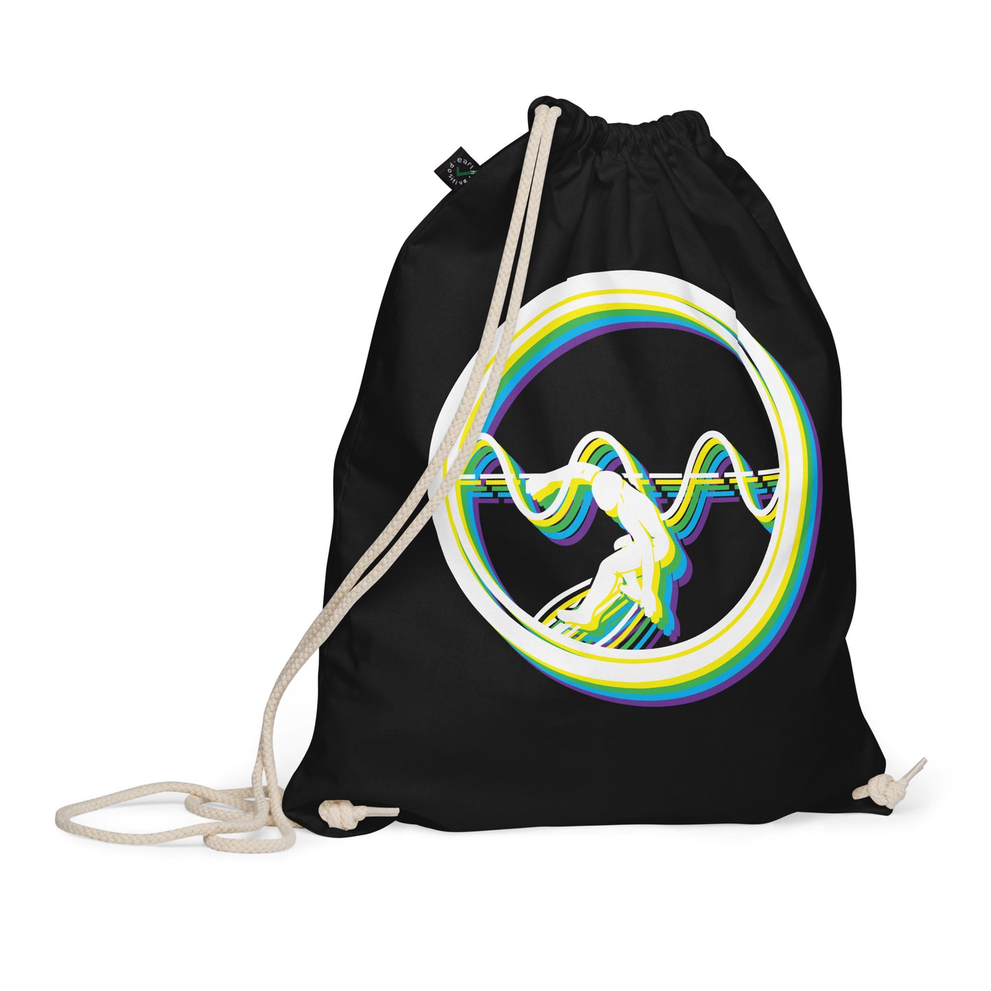 Classic Logo Stack - Organic cotton drawstring bag